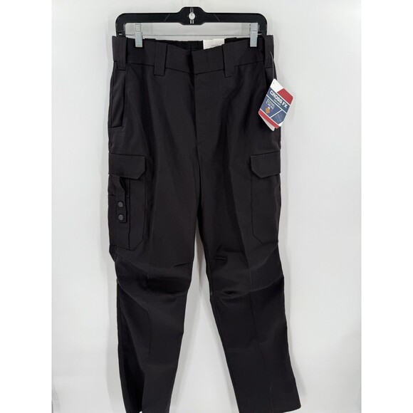 NEW TAGS Black EMS Flying Cross Pants Men's 32 Regular Ripstop Uniform Unhemmed - Picture 1 of 16